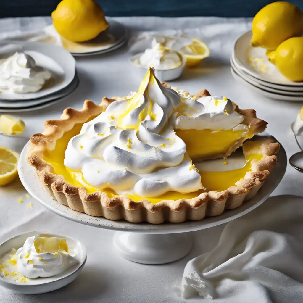 Lemon Meringue Pie with Whipped Cream