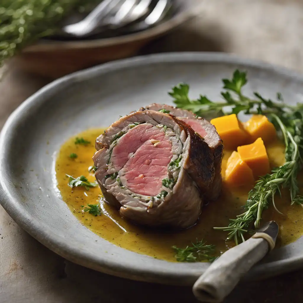 Tough Steak Stuffed with Herbs and Cheddar