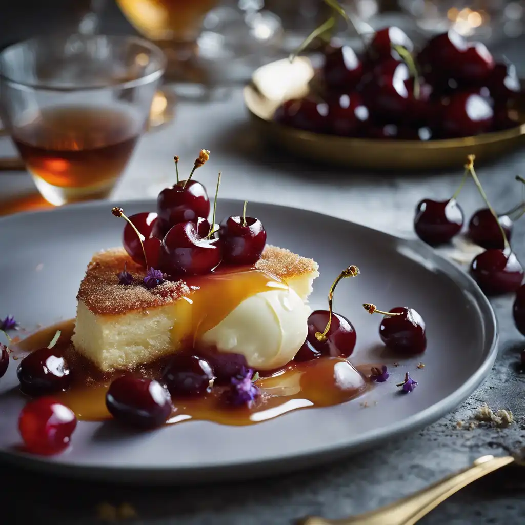 Flambéed Cherries