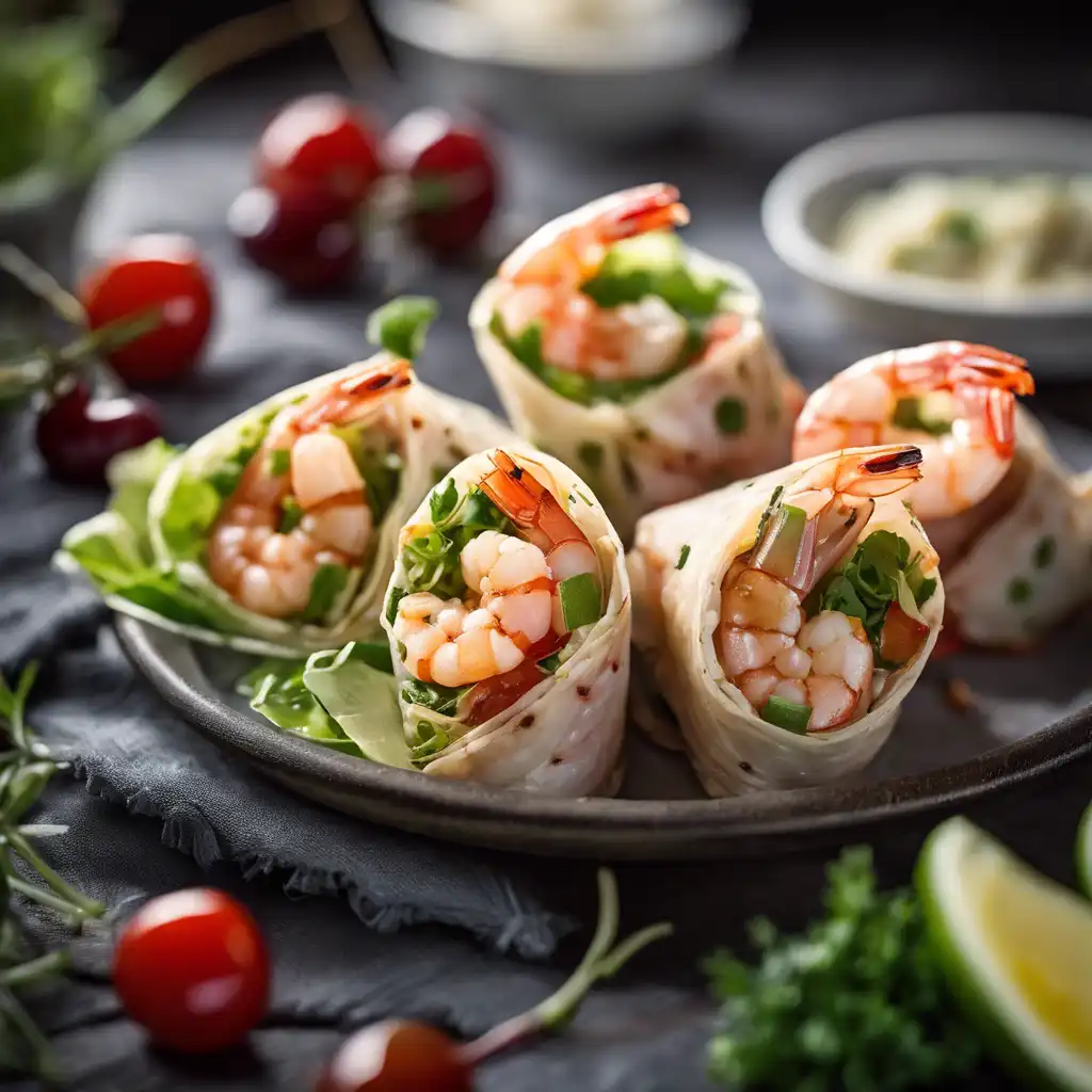 Shrimp and Tomato-Cherry Wrap