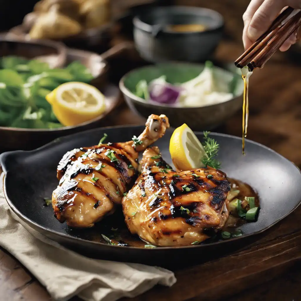 Shoyu-Style Grilled Chicken with Lemon