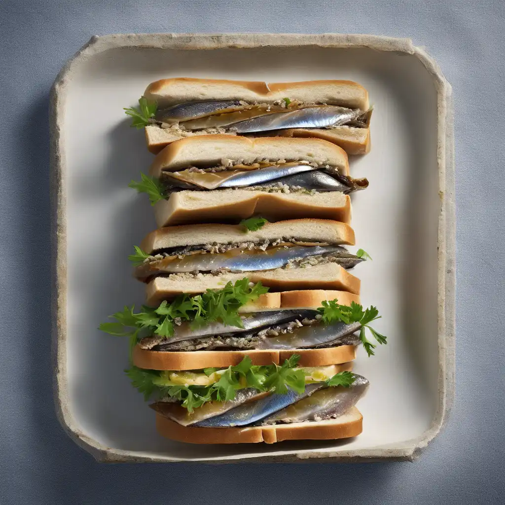 Cold Sardine Sandwich for Lunch