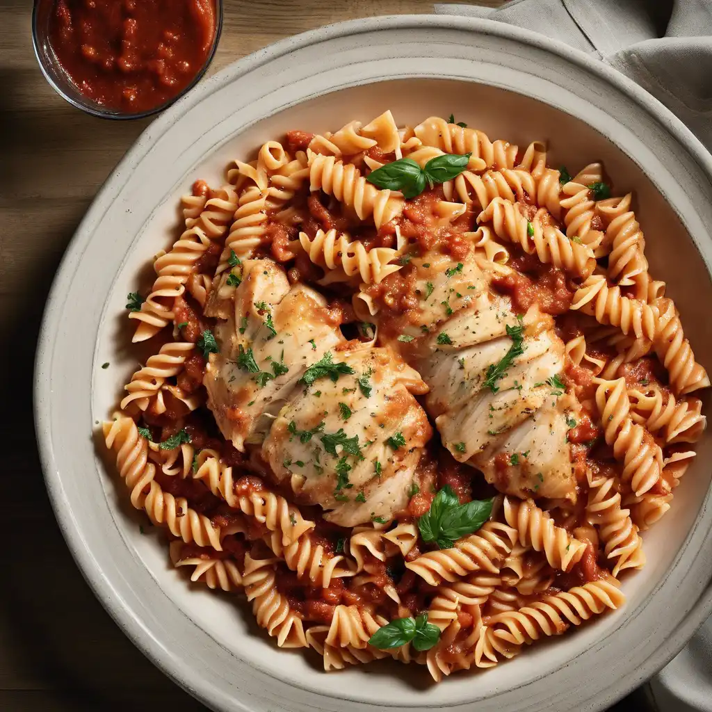 Chicken Pasta with Tomato Sauce