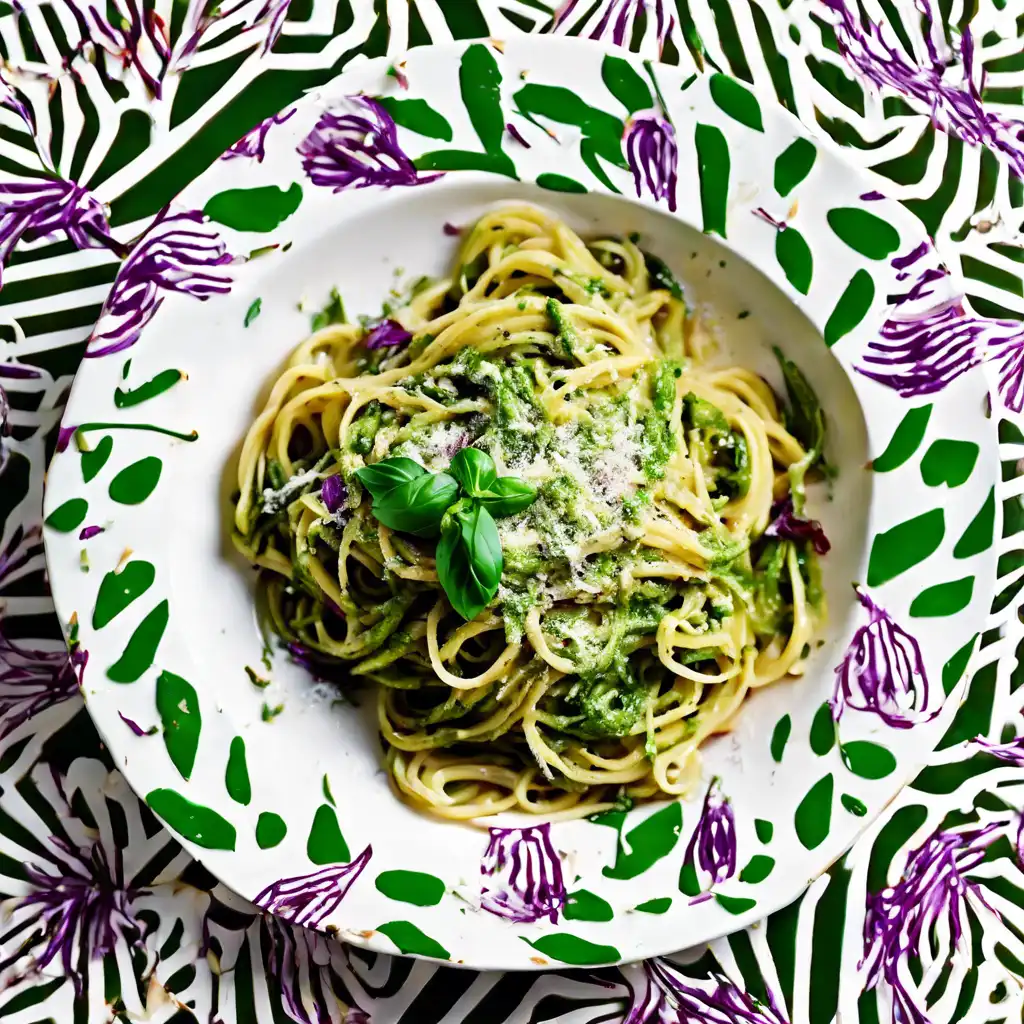 Pesto Pasta with Radicchio