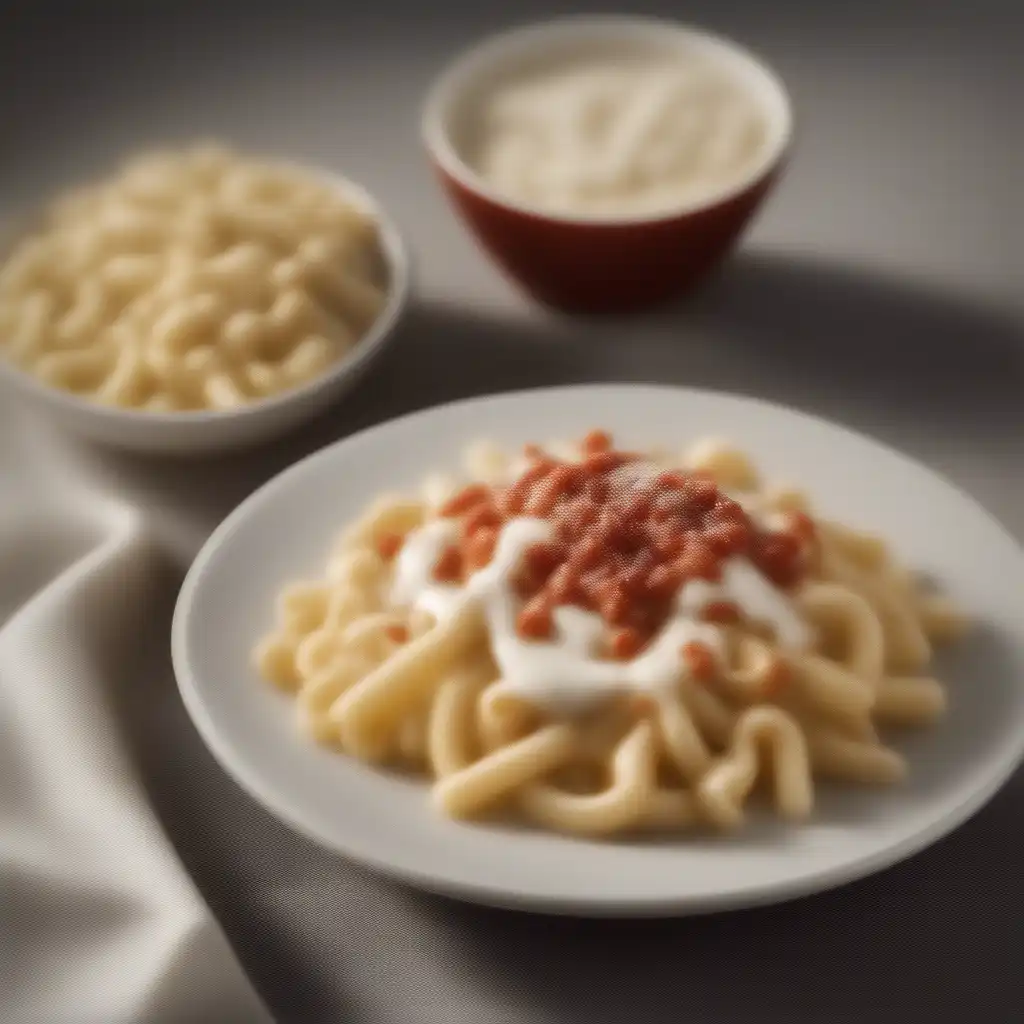 Macaroni with Creamy Requeijão and Mayonnaise