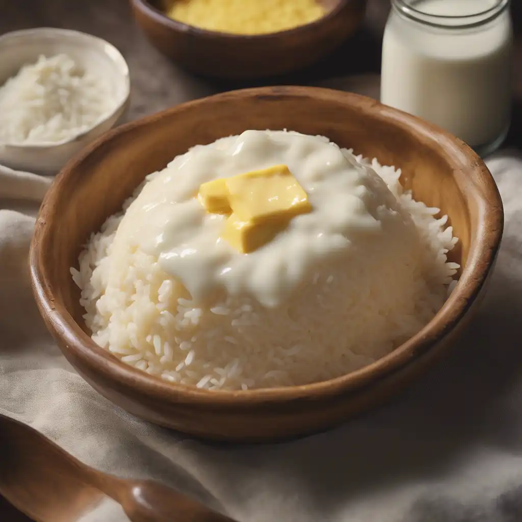 Foto de Arroz com manteiga e iogurte
