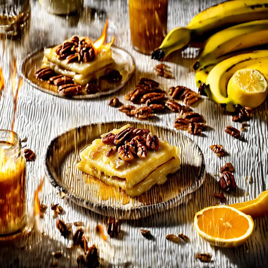 Rum-Flamed Banana Flambada