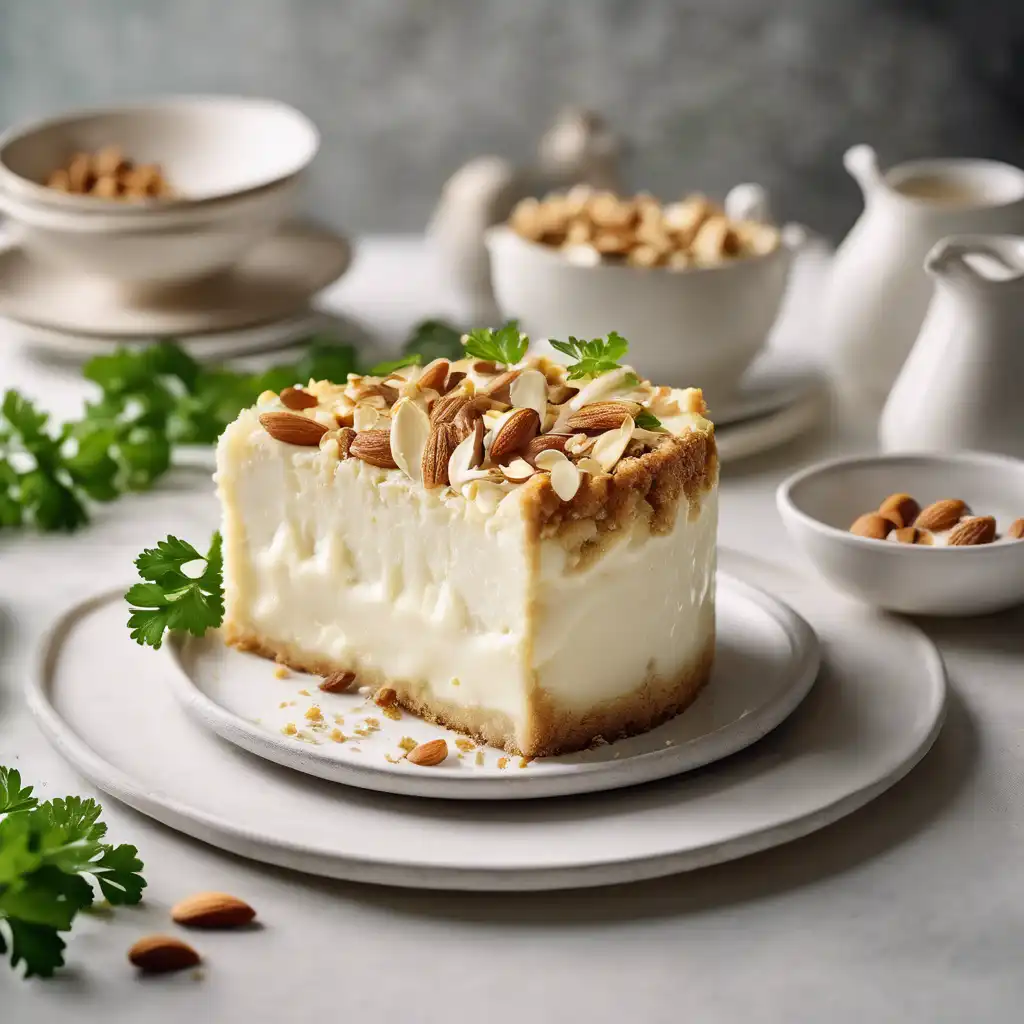 White Cheese Cake with Rusk Flour