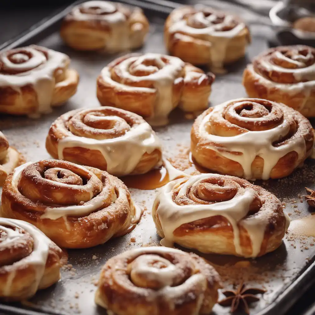 Cinnamon Roll with Cream Filling