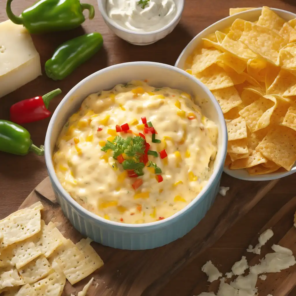 Foto de Dip de queijo e pimentão