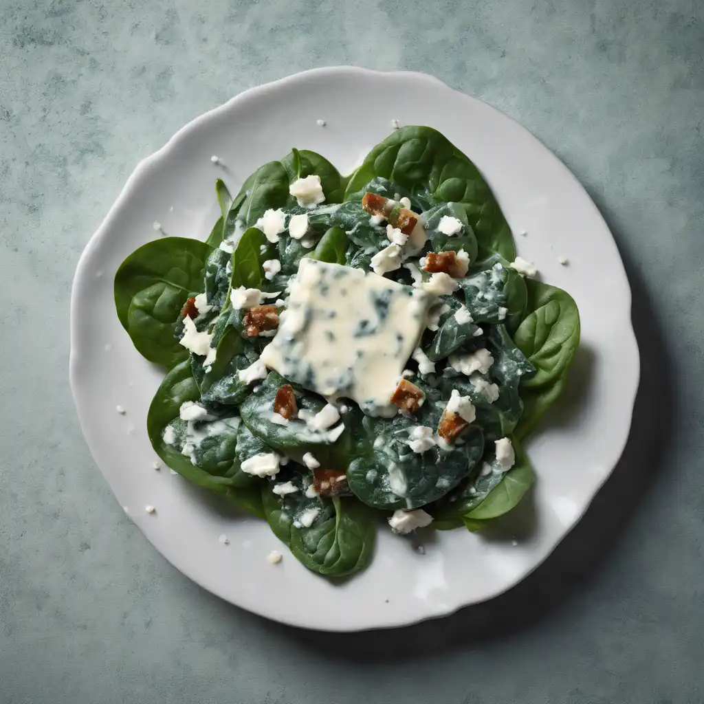 Spinach Salad with Gorgonzola Dressing