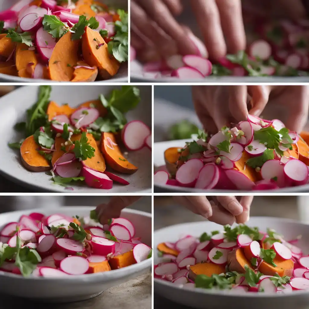 Sweet Potato Salad with Radish