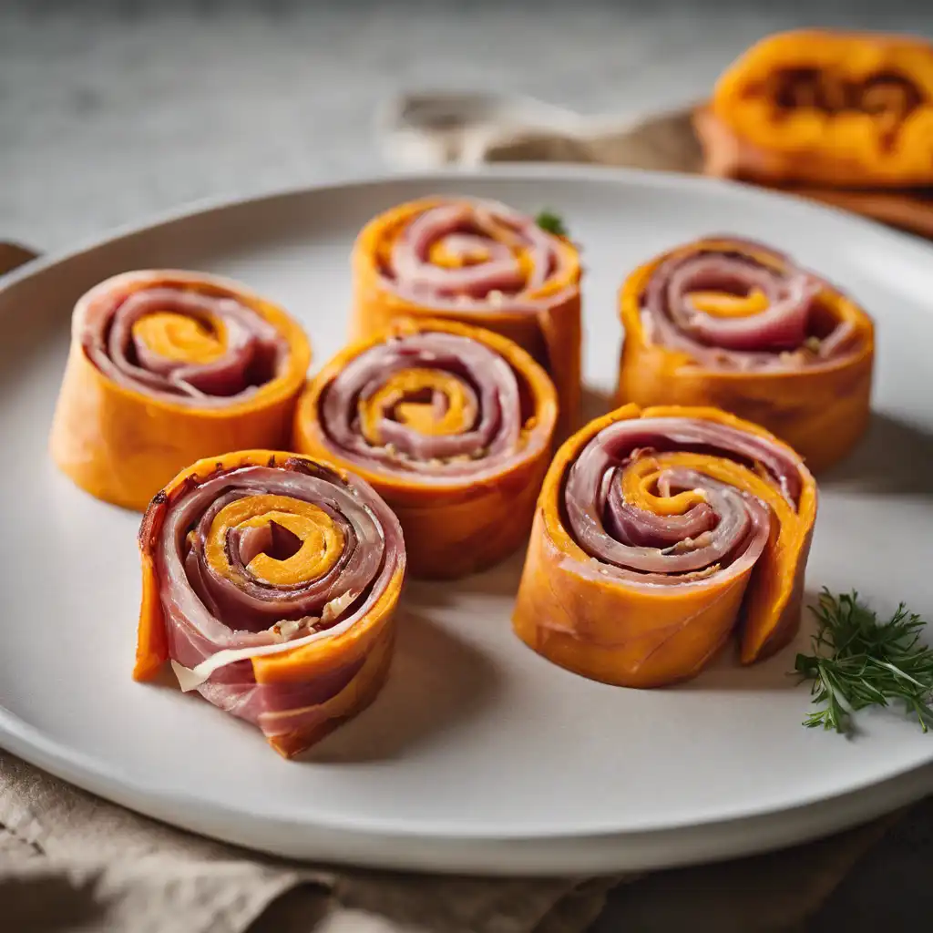 Sweet Potato and Prosciutto Pinwheel