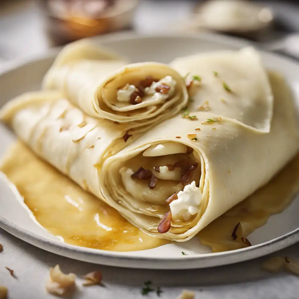 Foto de Crepe recheado com batata