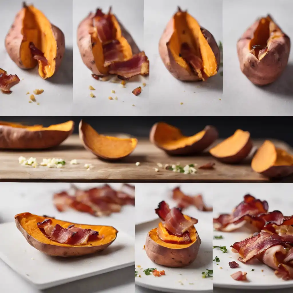 Foto de Batata assada com bacon