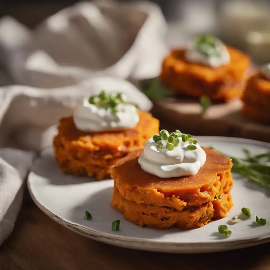 Sweet Potato Cakes with Cream Cheese