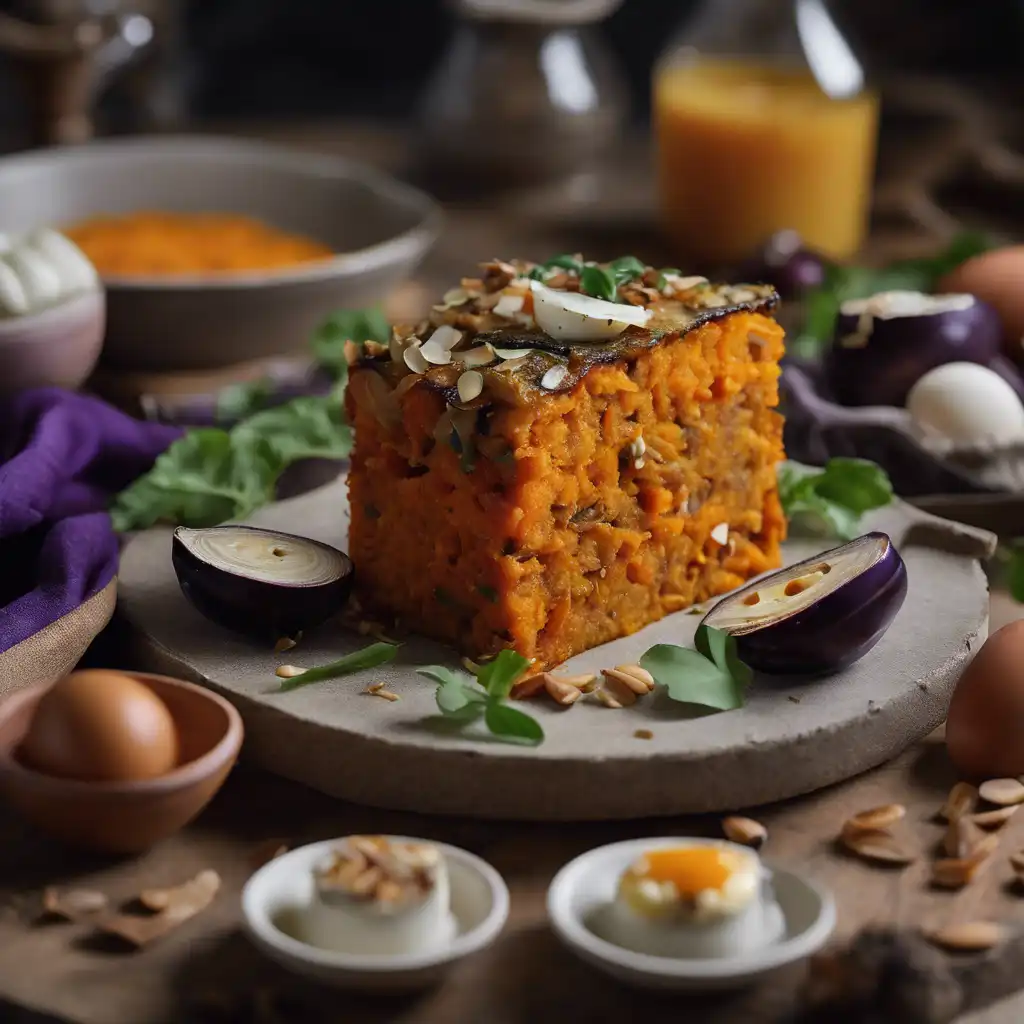 Sweet Potato and Eggplant Cake