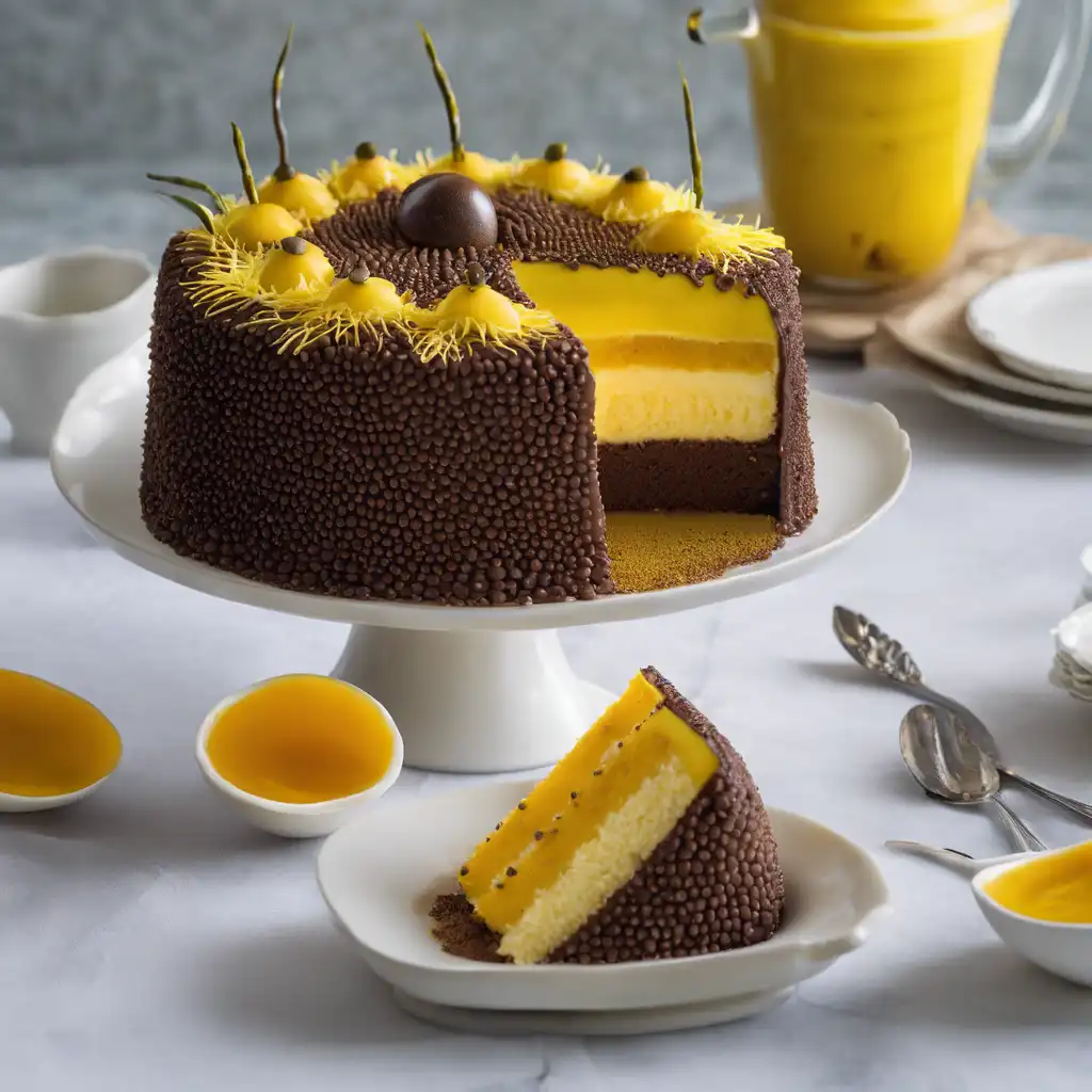 Brigadeiro Cake with Passion Fruit