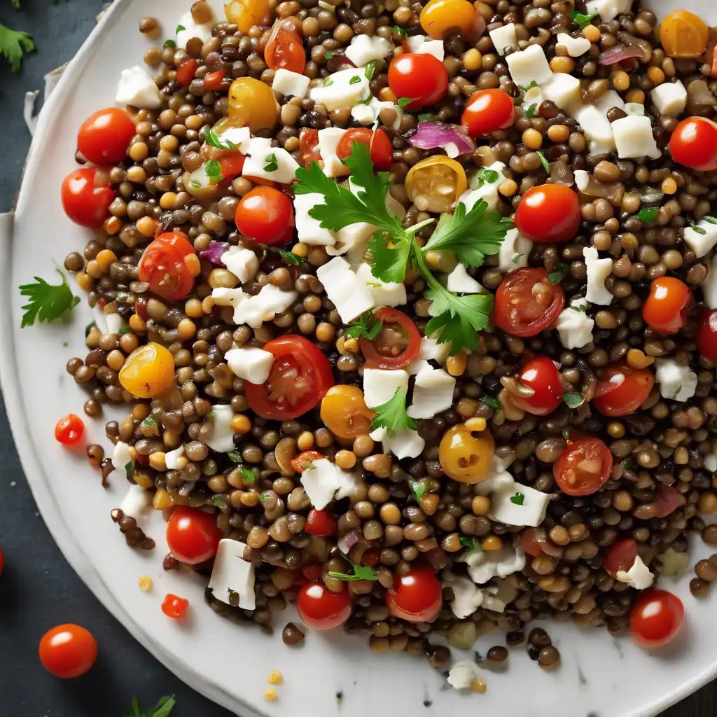 Lentil Salad with Golden Onion