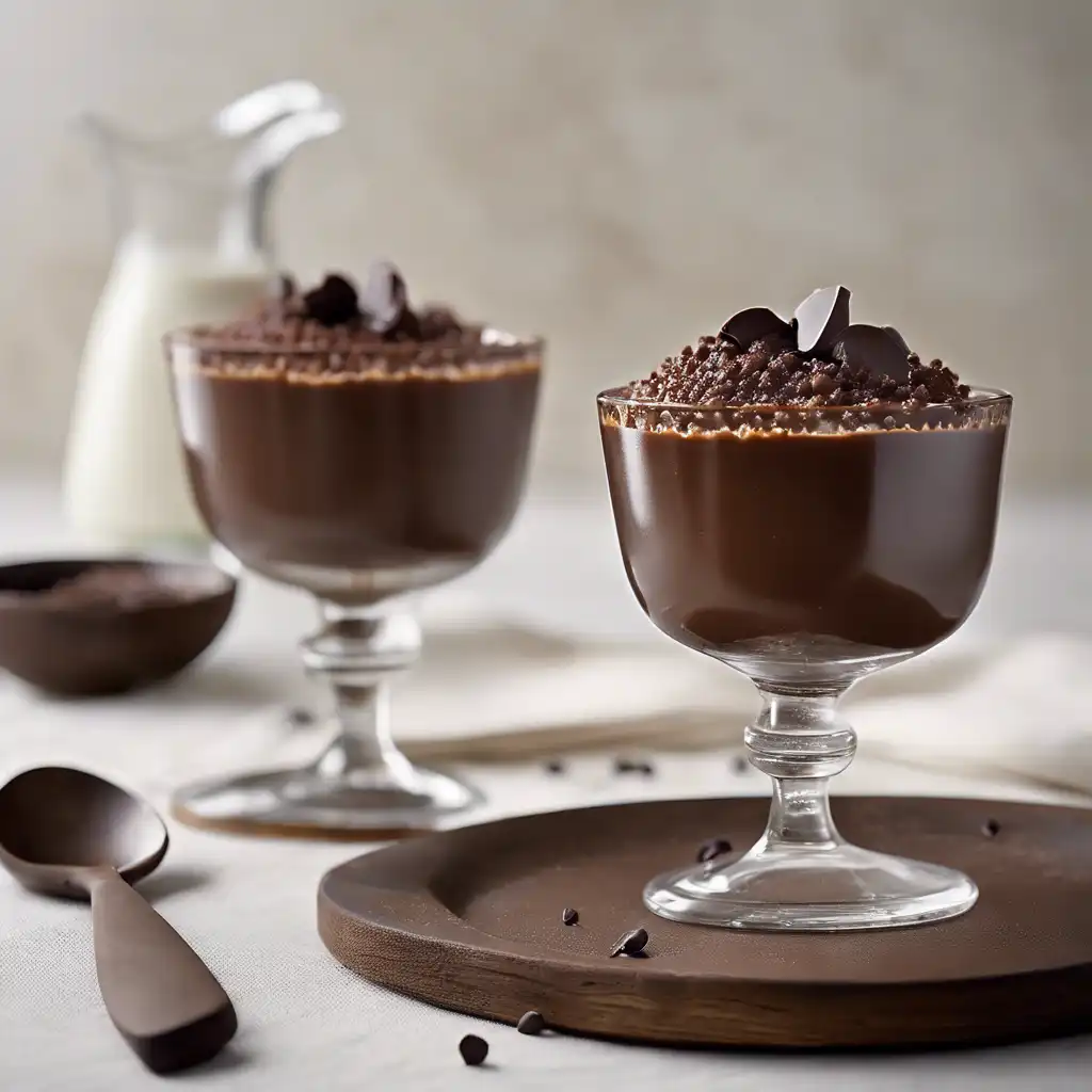 Chocolate Pudding with Canjica