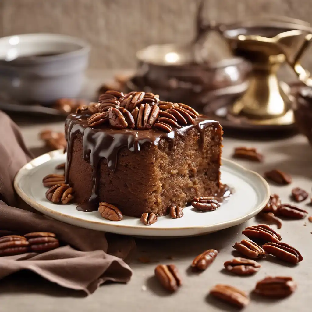 Pecan Cake with Chocolate