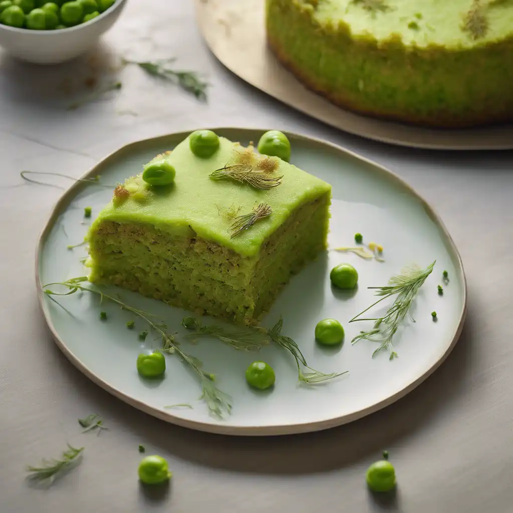 Pea Cake with Fennel Flavor