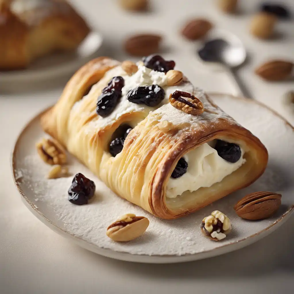 Sweet Pastry with Ricotta, Nuts, and Raisins