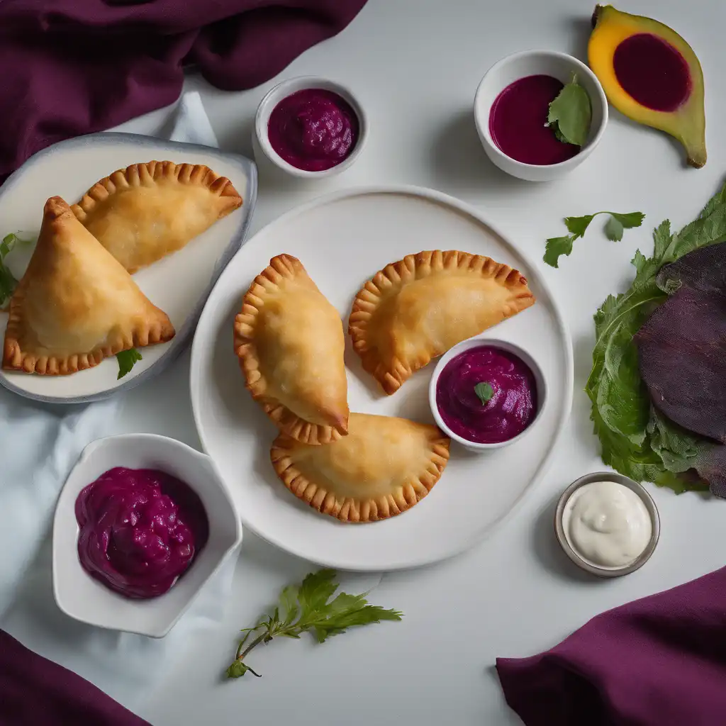 Codfish Empanada with Two Dips