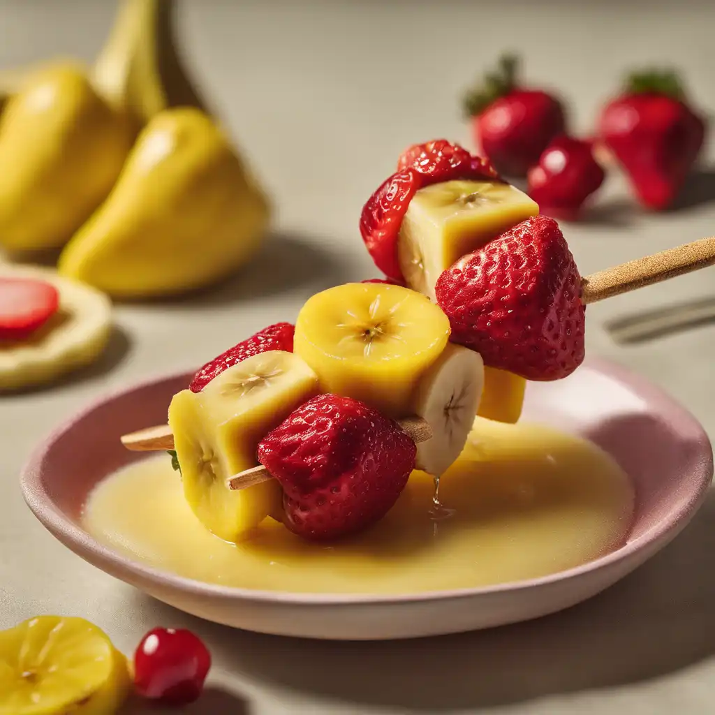 Strawberry and Banana Skewer