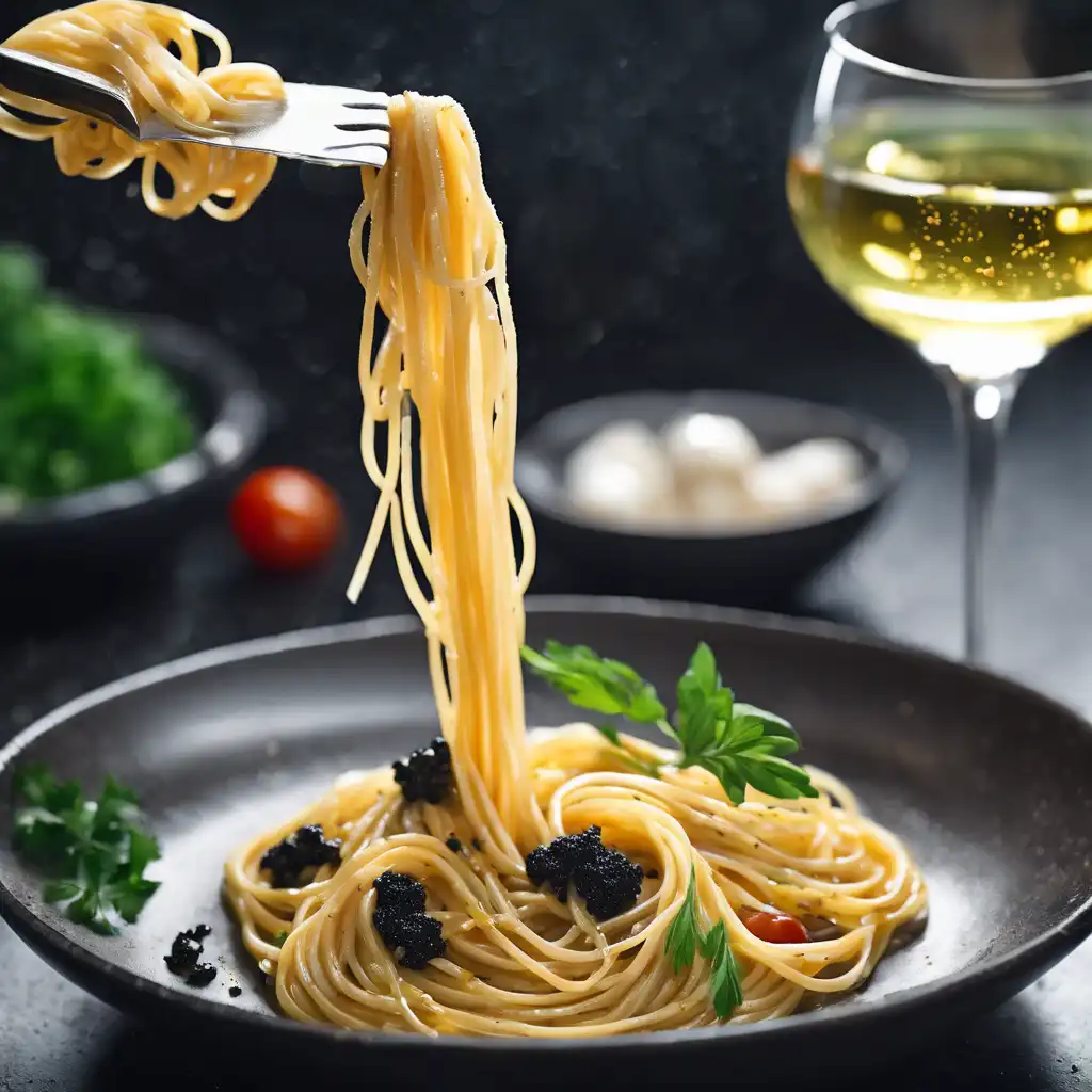 Linguine with Caviar