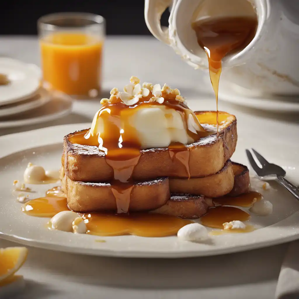 Orange Blossom French Toast with Caramel Sauce