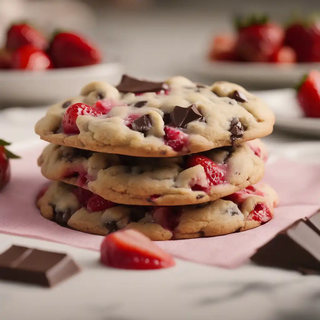 Strawberry and Chocolate Chip Cookie Pavê