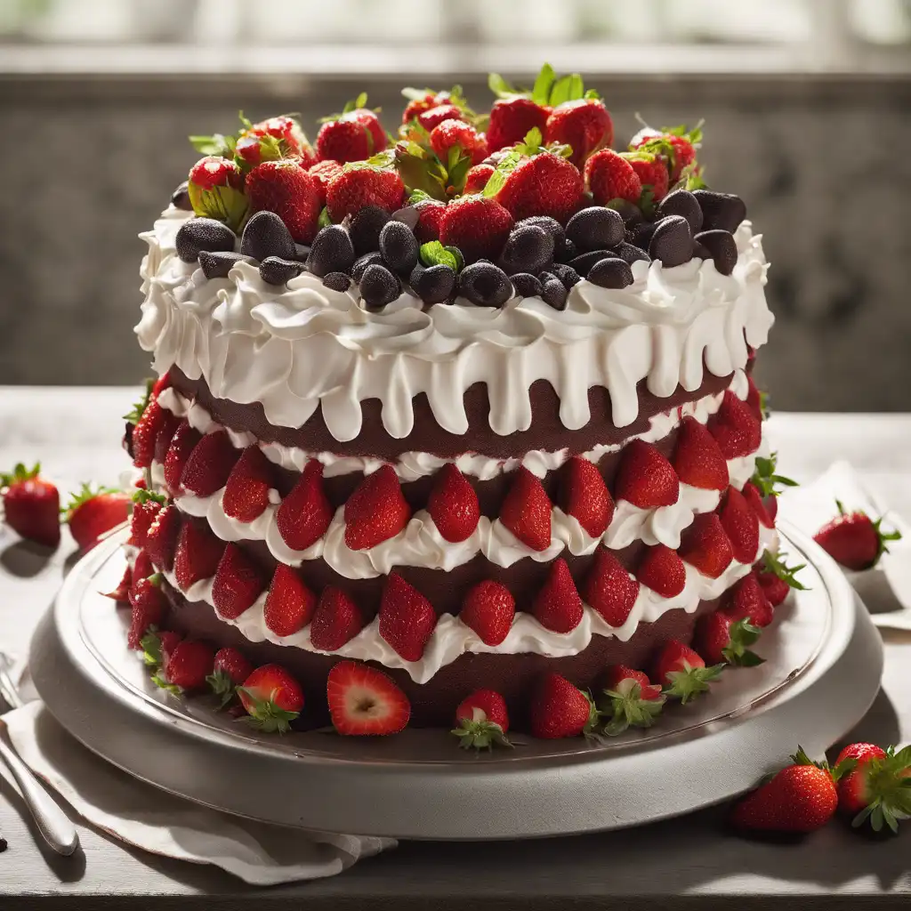 Black Forest Strawberry Cake