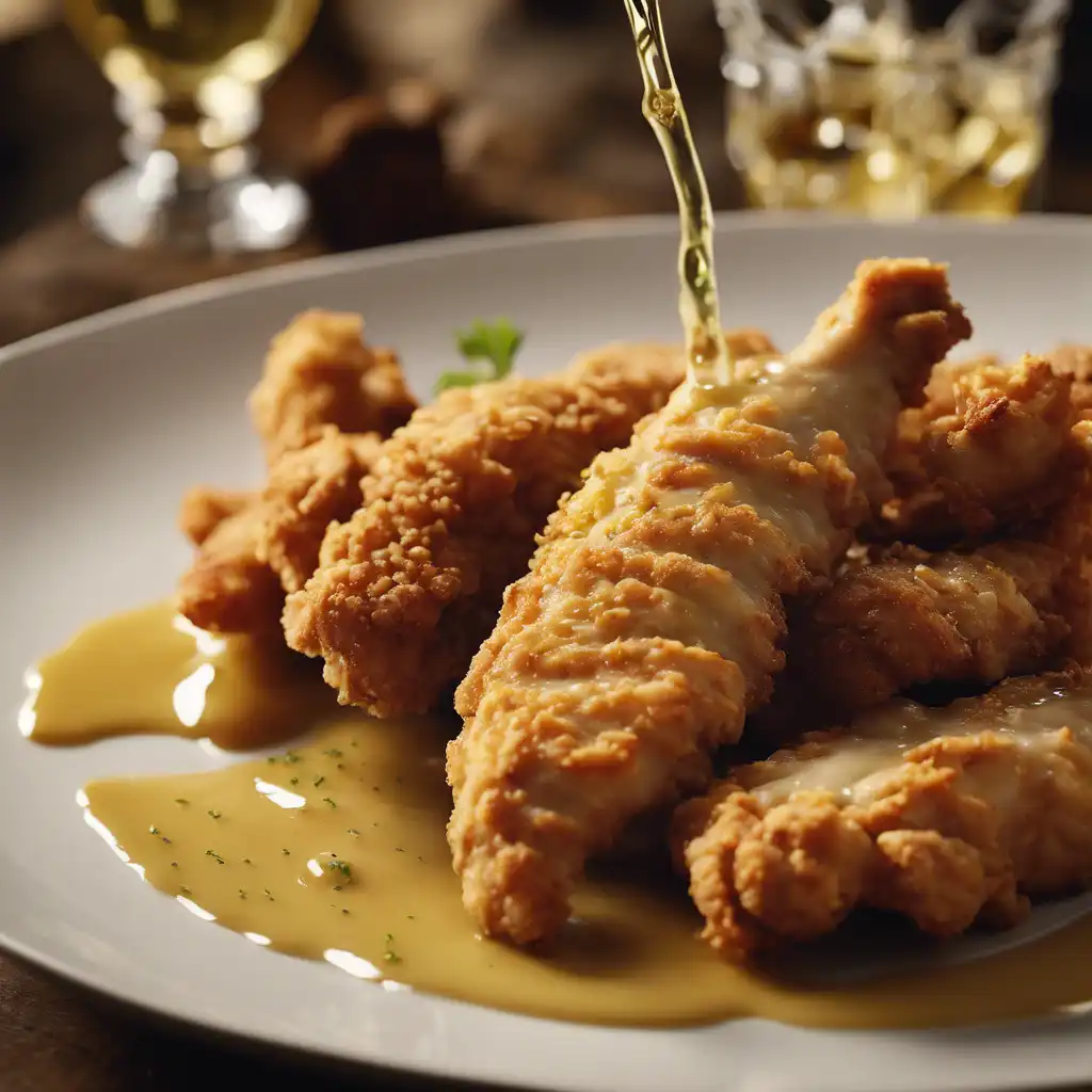 Chicken Fingers with White Wine