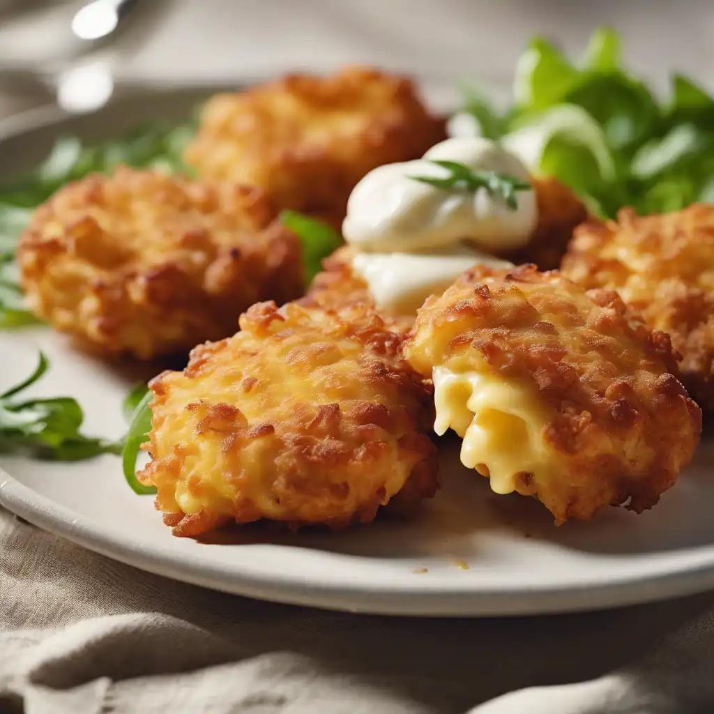 Chicken Fritters with Cheese