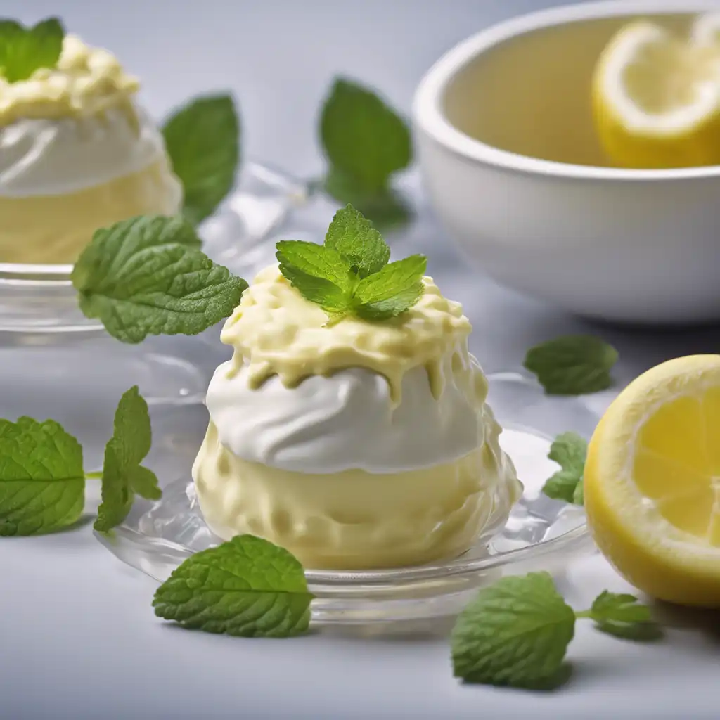 Brigadeiro Pudding and Lemon Balm Cream