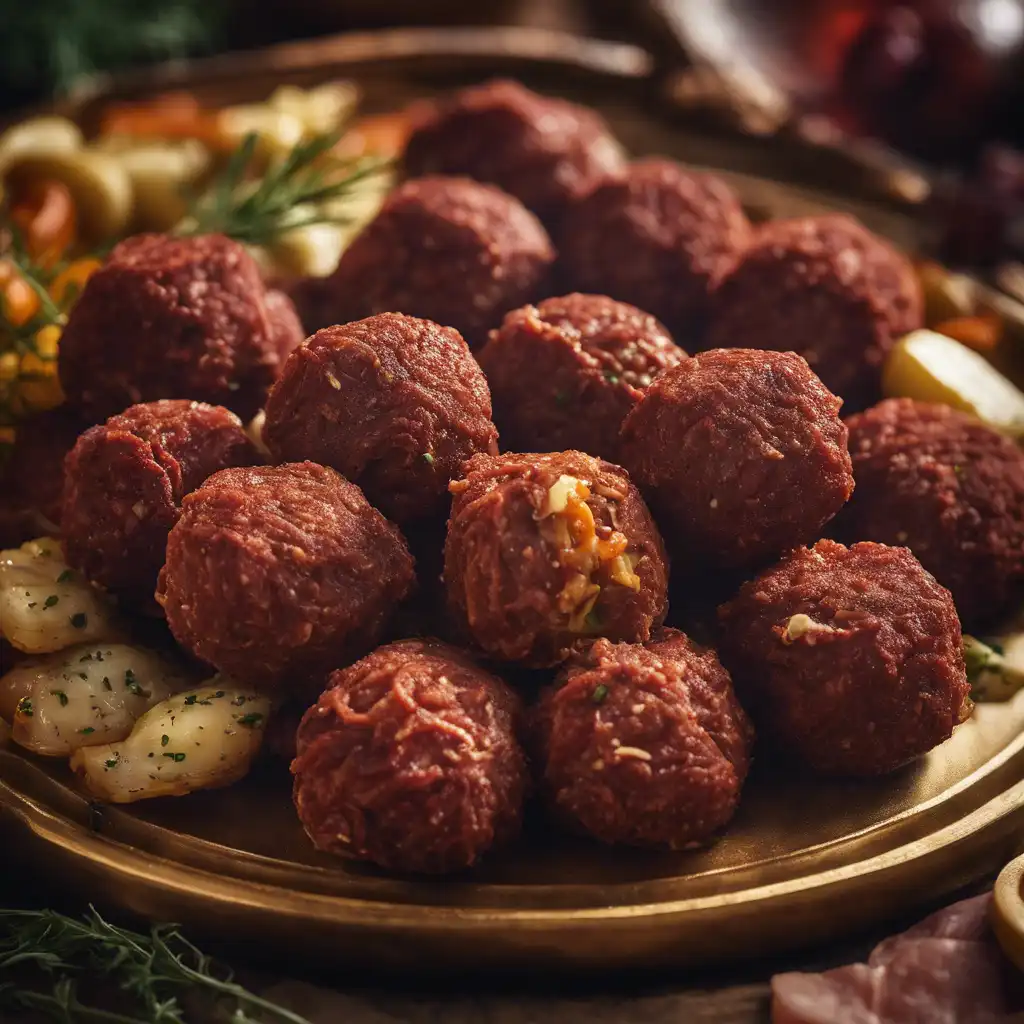 Dried Beef and Linguiça Balls