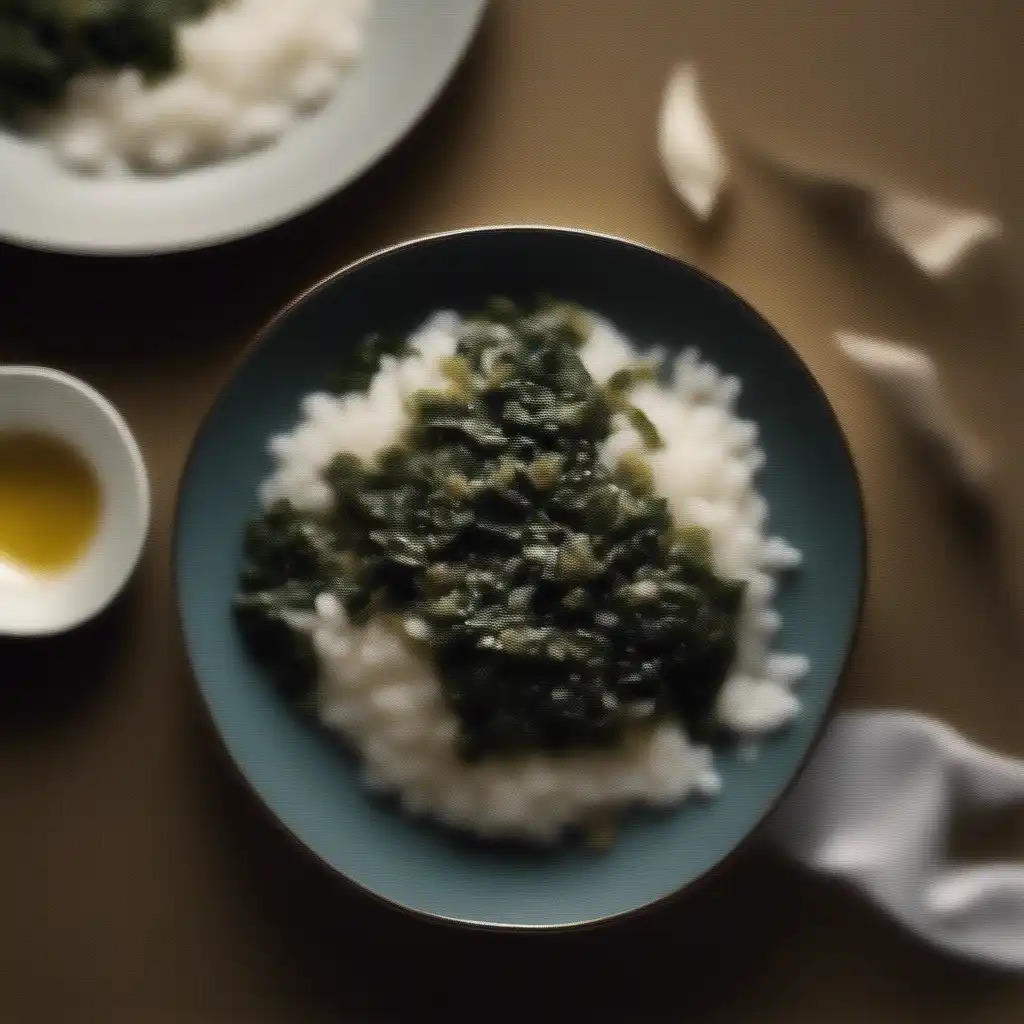 Rice with Collard Greens and Garlic