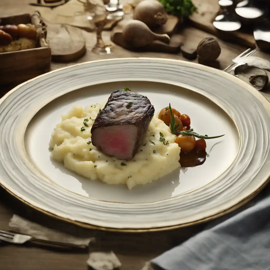 Tender Mignon Roast with Roquefort Mashed Potatoes