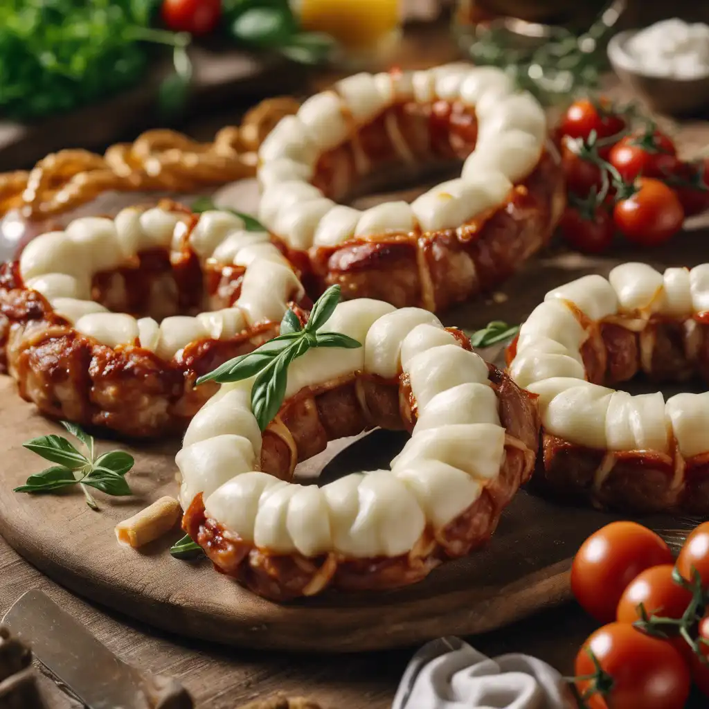 Mozzarella Ring with Italian Sausage