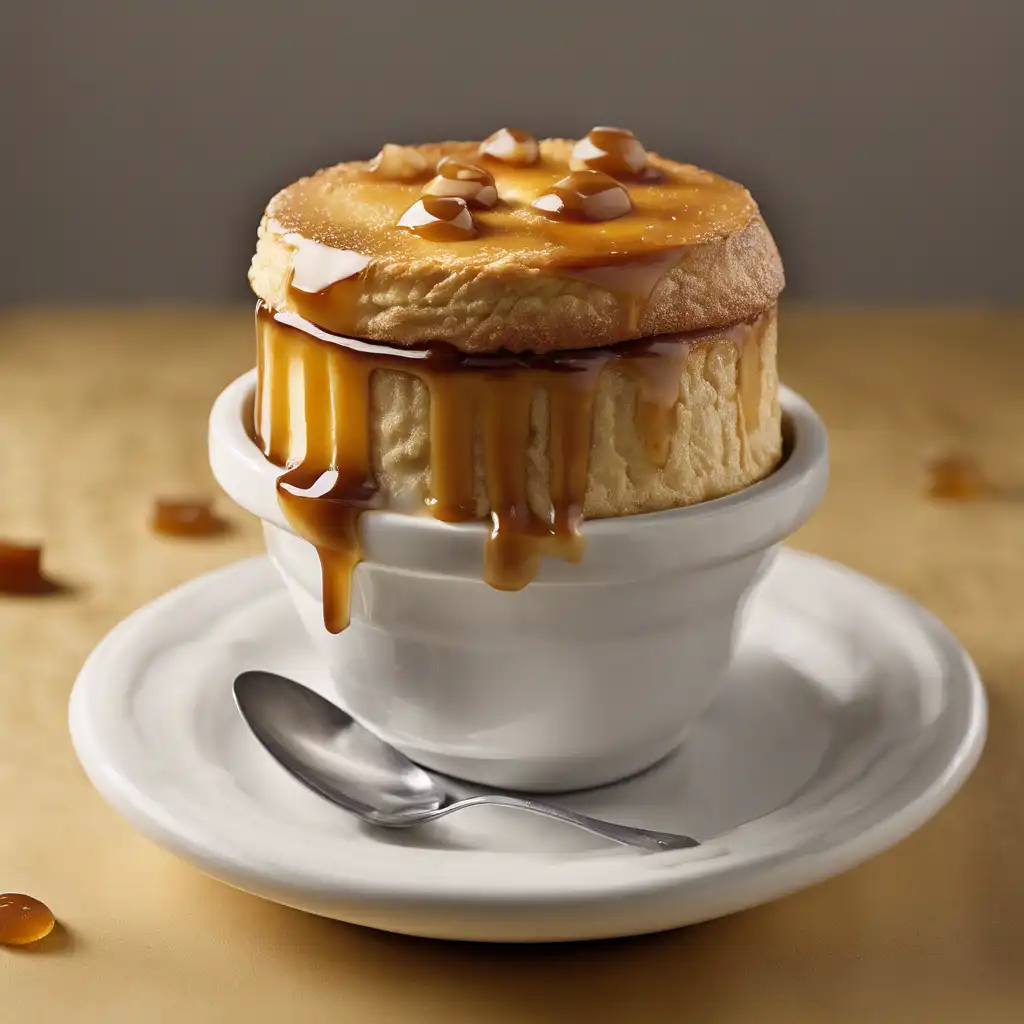 Coffee Soufflé with Caramel Filling