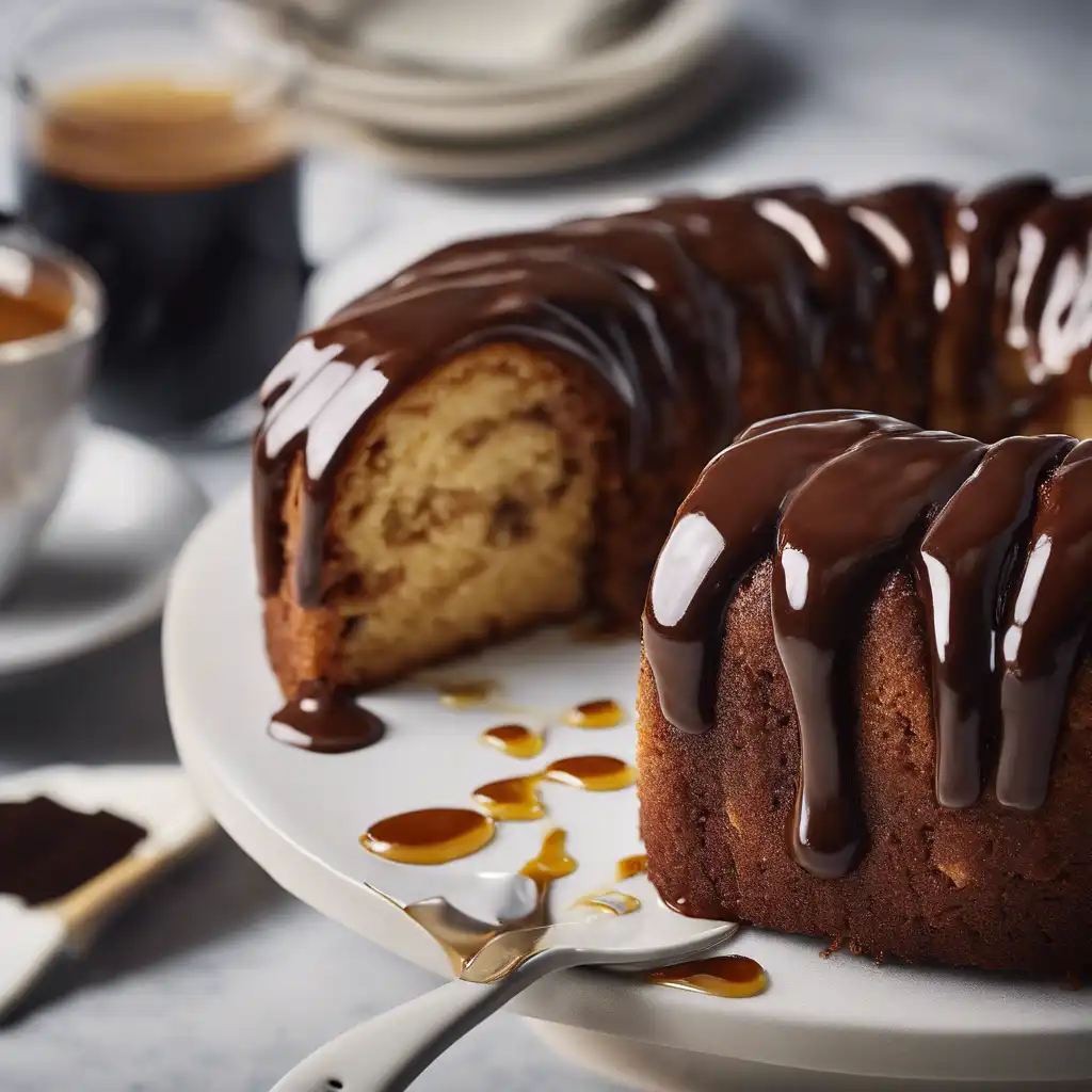 Honey and Coffee Cake with Ganache Glaze