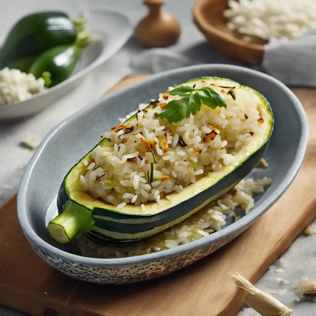 Grilled Zucchini with Rice