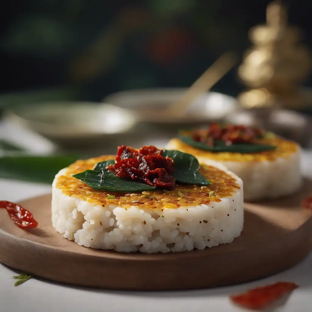 Rice Cake with Dried Tomato and Manioc