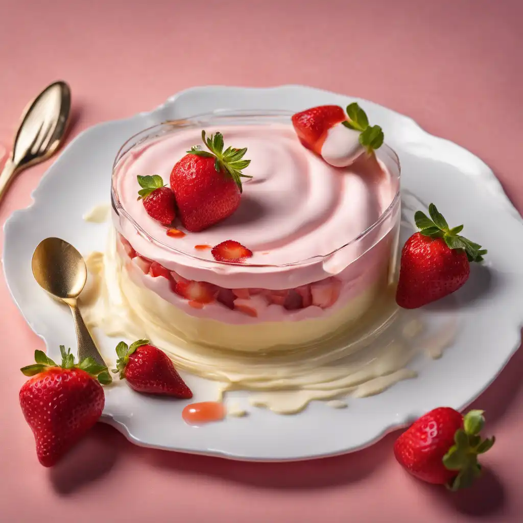 Strawberry Surprise Pudding