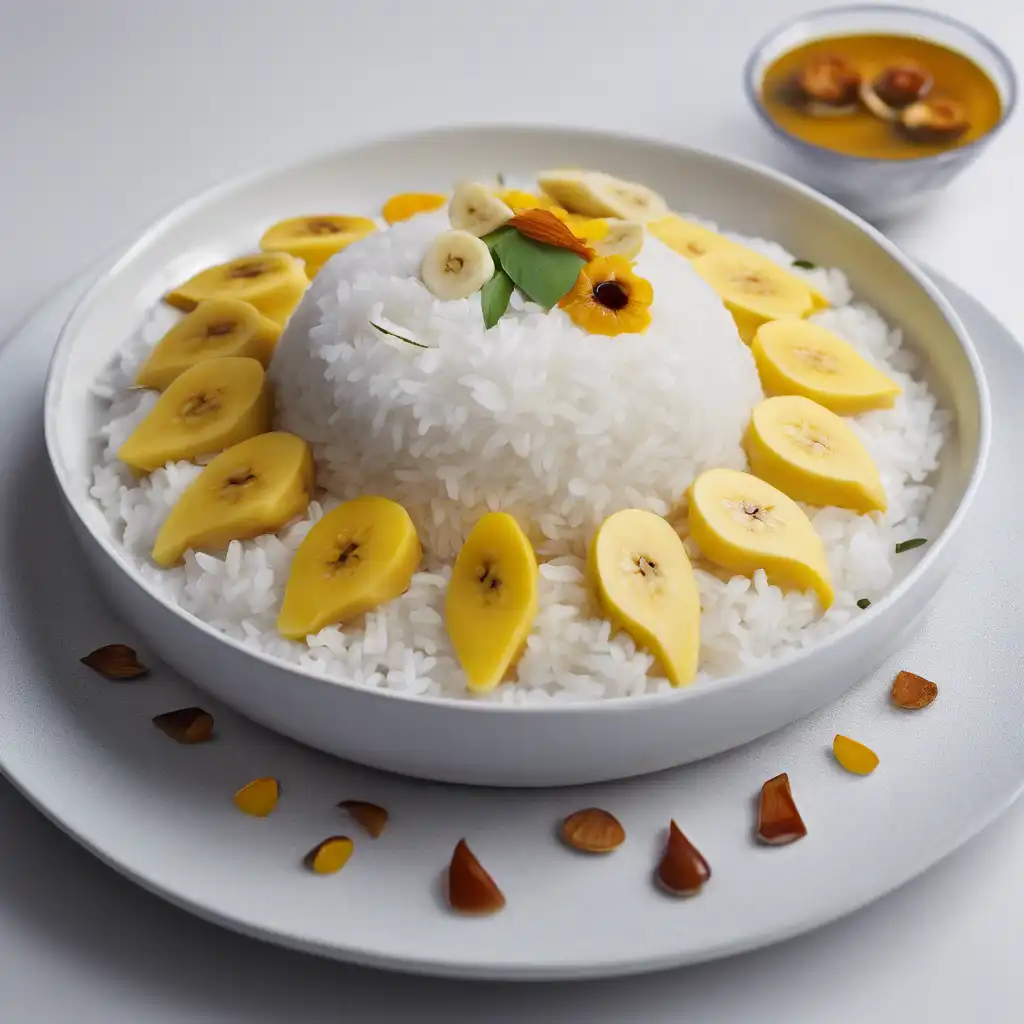 Rice with Picadinho and Banana