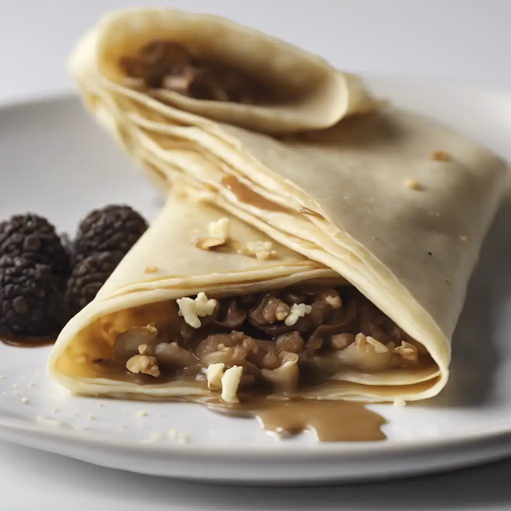 Cajun Walnut Crepe with Truffle Filling