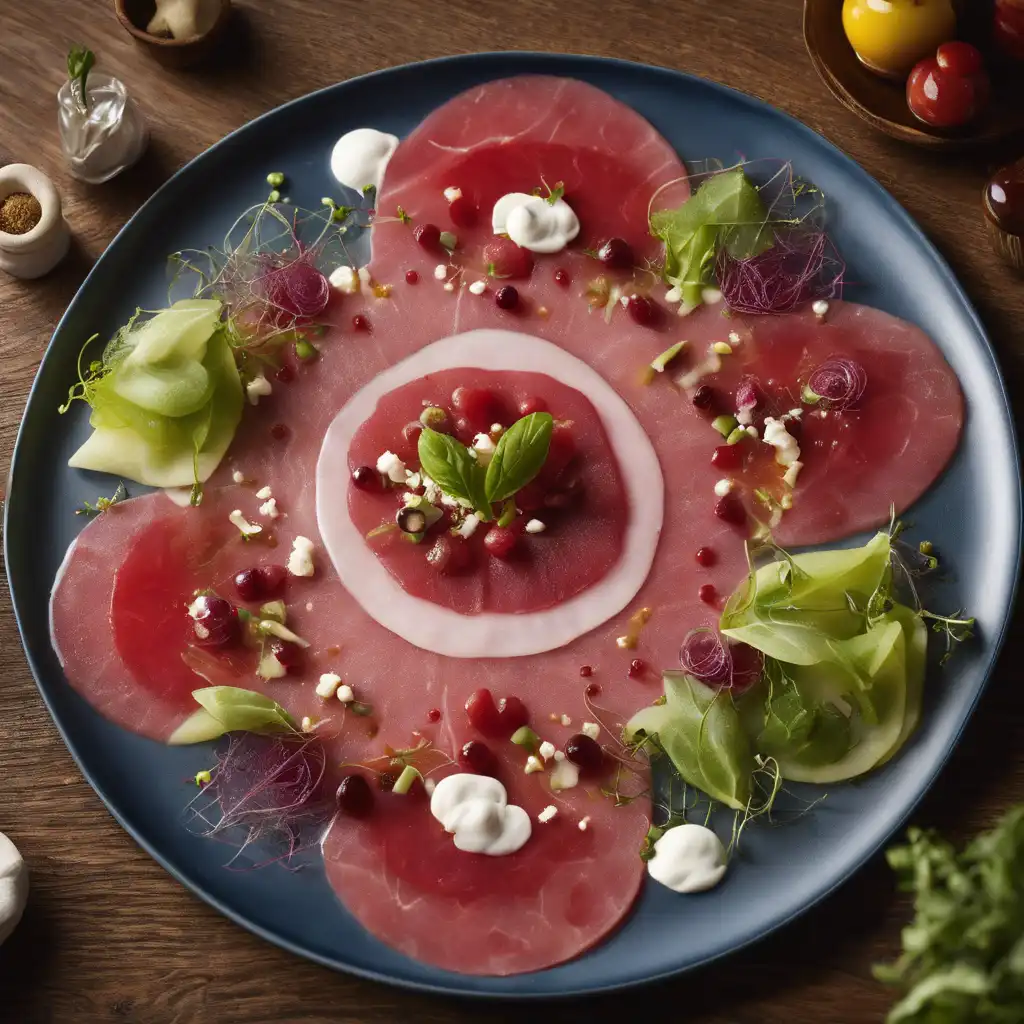 Pupunha Carpaccio with Lula Salad