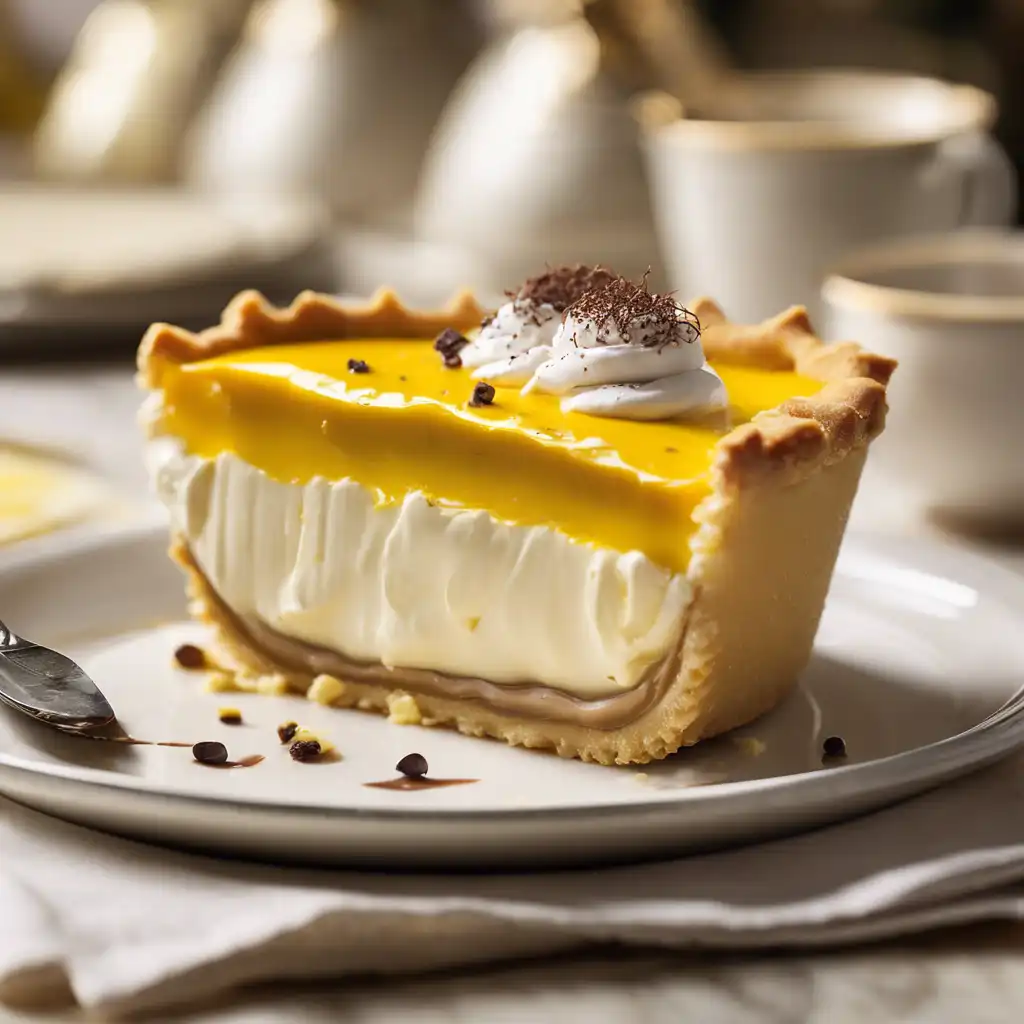 Brazilian Cream Pie with Passion Fruit