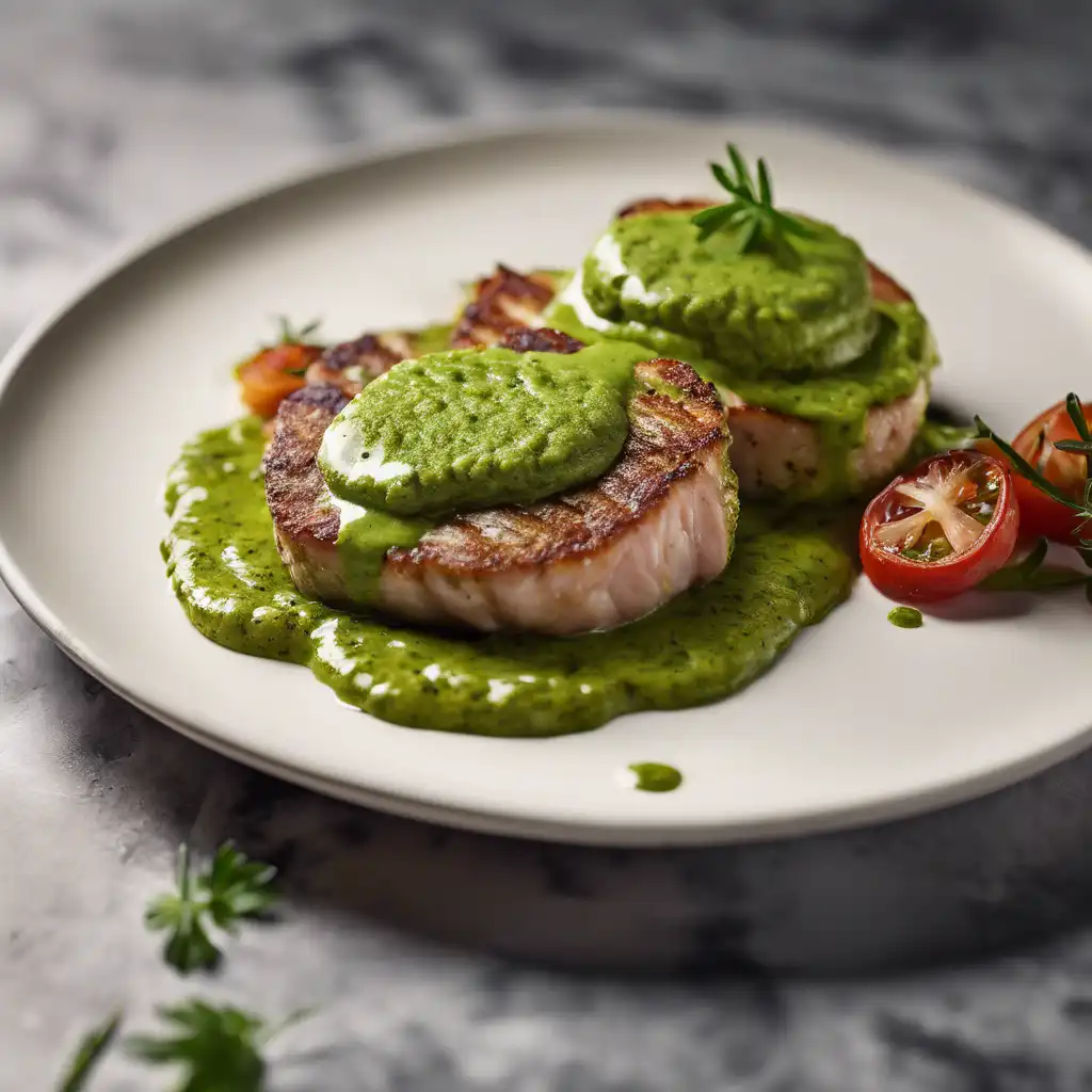 Pesto Sauce Escalope